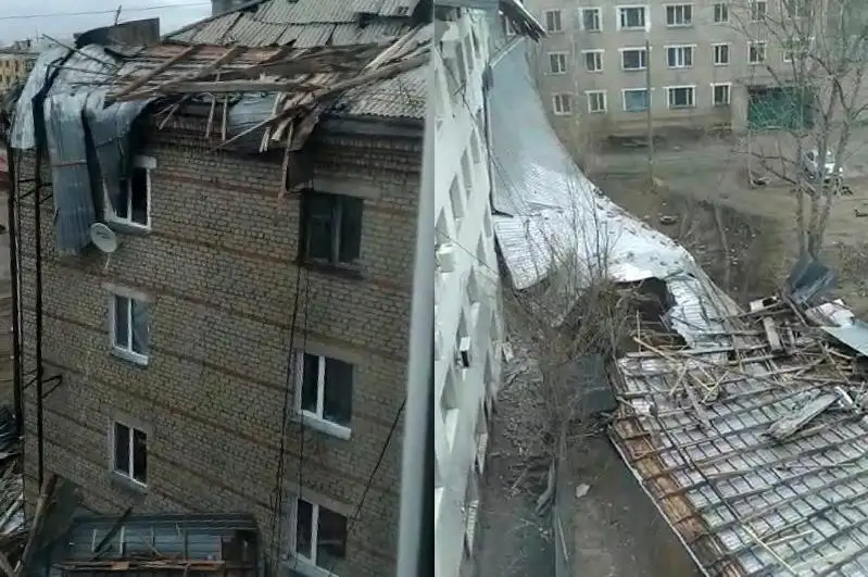 Летающие крыши, деревья и остановки - очередной сюрприз от природы акмолинцам