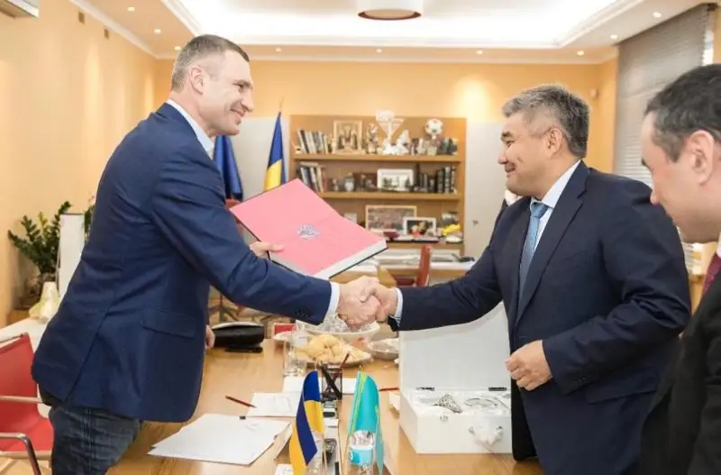 Дархан Калетаев встретился с мэром Киева Виталием Кличко