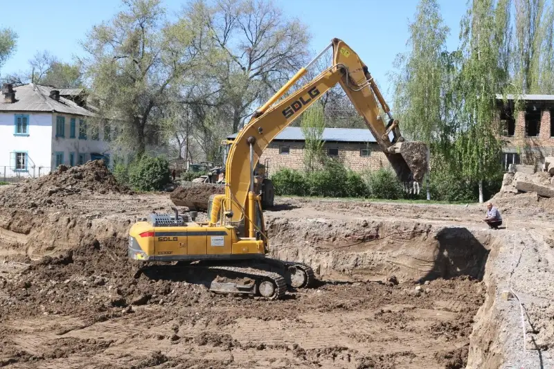 В Кордайском районе Жамбылской области началось масштабное строительство