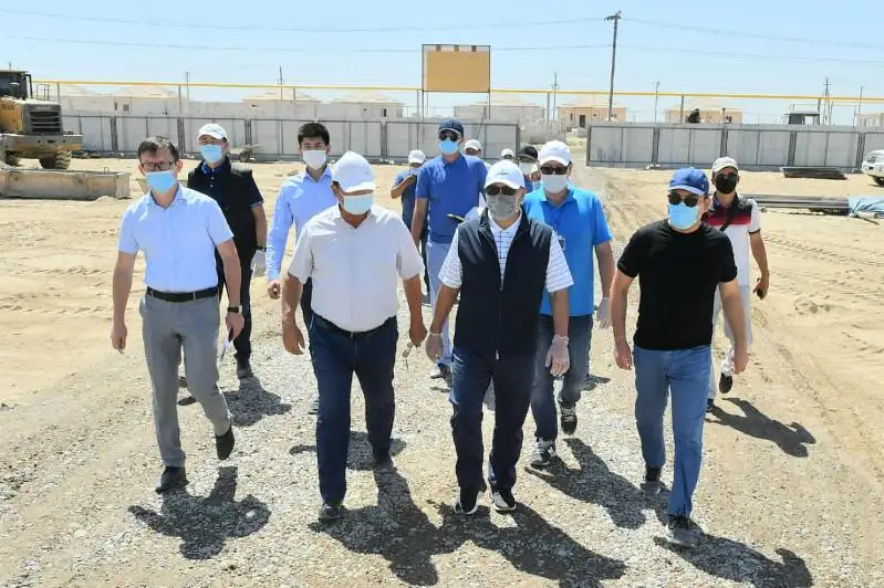 Строительство домов в Мырзакенте проинспектировал Умирзак Шукеев