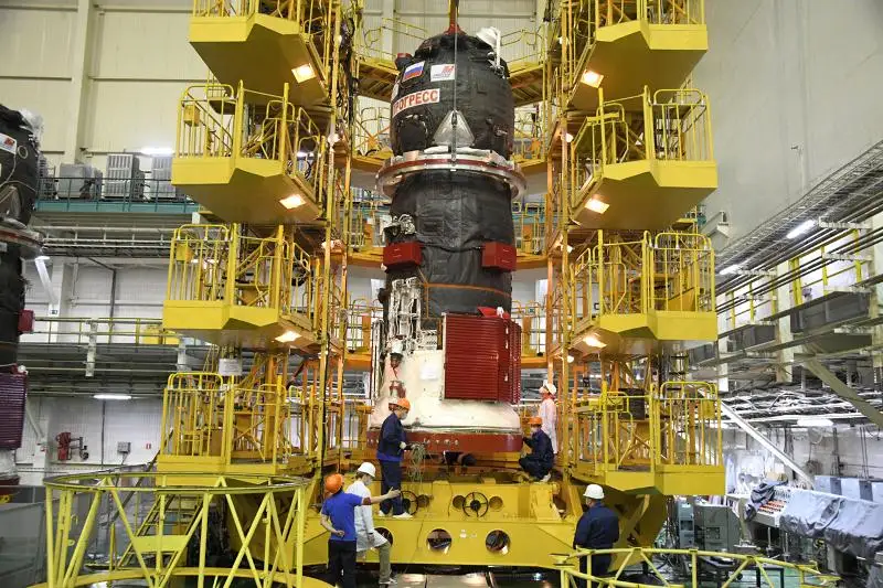 На Байконуре к запуску готовят космический грузовик «Прогресс МС-14»