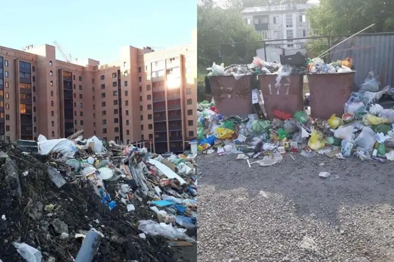 Жителей новостройки, устроивших свалку у дома, оштрафовали в Петропавловске