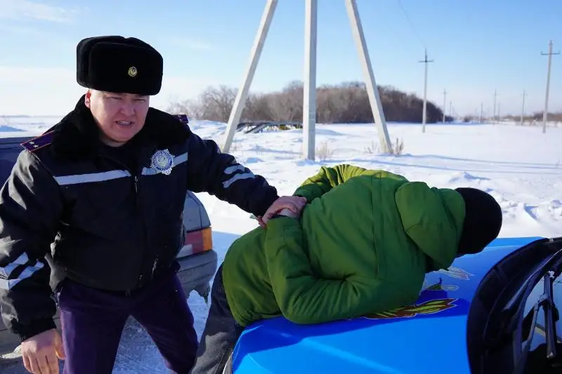 Полицейские применили оружие при задержании в Костанайской области