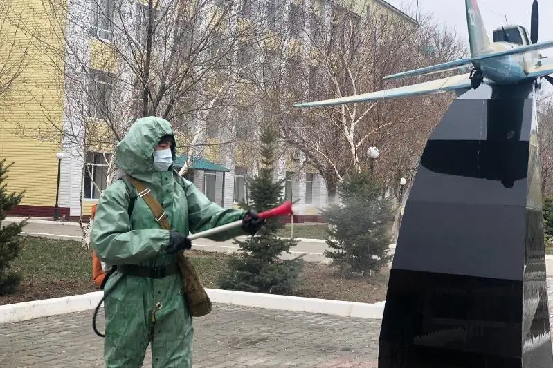 Меры безопасности усилили  в Военном институте в Актобе