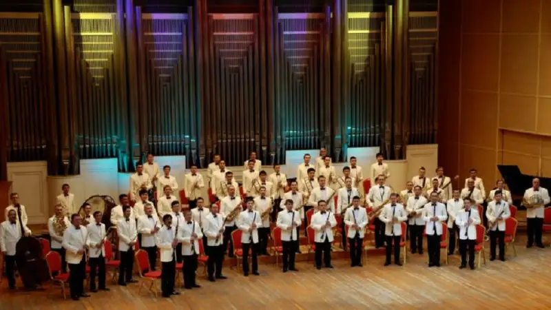 Государственный духовой оркестр Казахстана выступил в Ташкенте