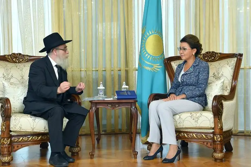Дарига Назарбаева приняла главного раввина Казахстана