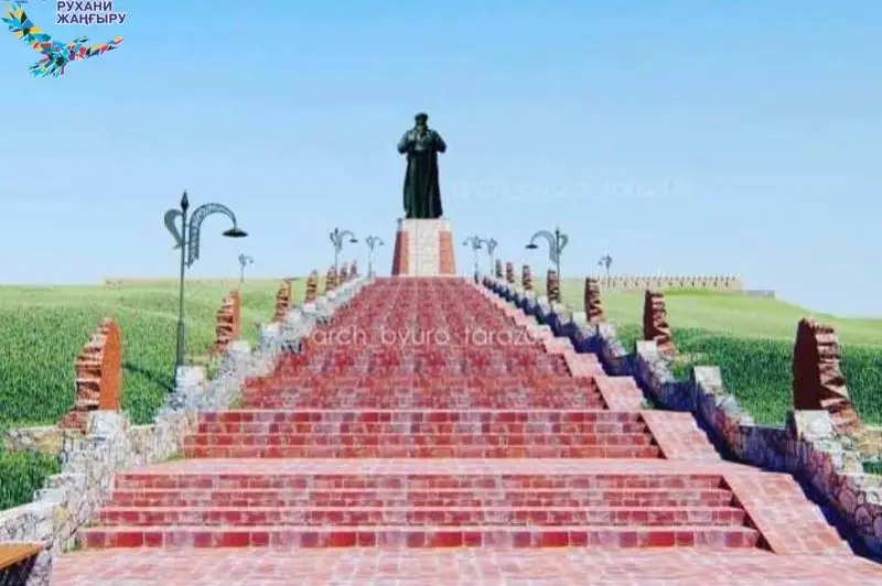 13-метровая фигура Аулие-ата - Карахана украсит окрестности Тараза