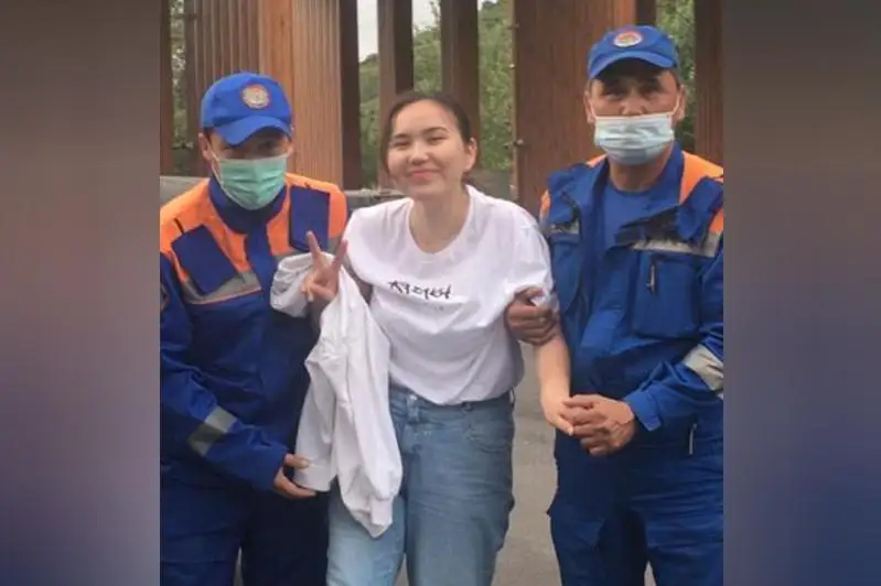 Туристку спасли в горах близ Алматы