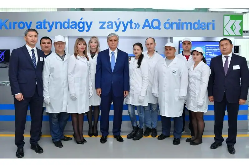 Касым-Жомарт Токаев посетил завод имени С.М. Кирова в Петропавловске