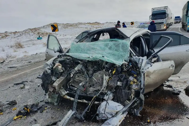 Три гражданина Таджикистана погибли в аварии в Актюбинской области