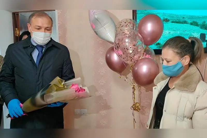 Квартиру многодетной вдове подарил предприниматель из Балхаша