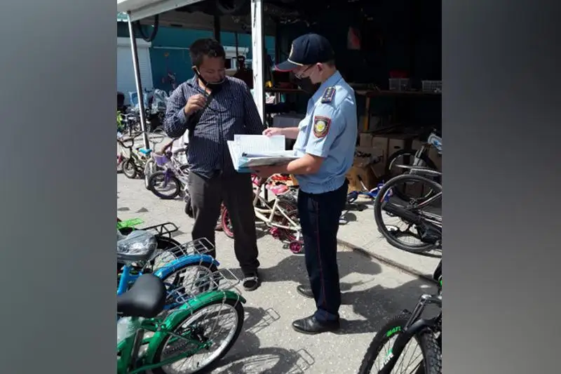 Информационную базу велосипедов создали полицейские в Актобе