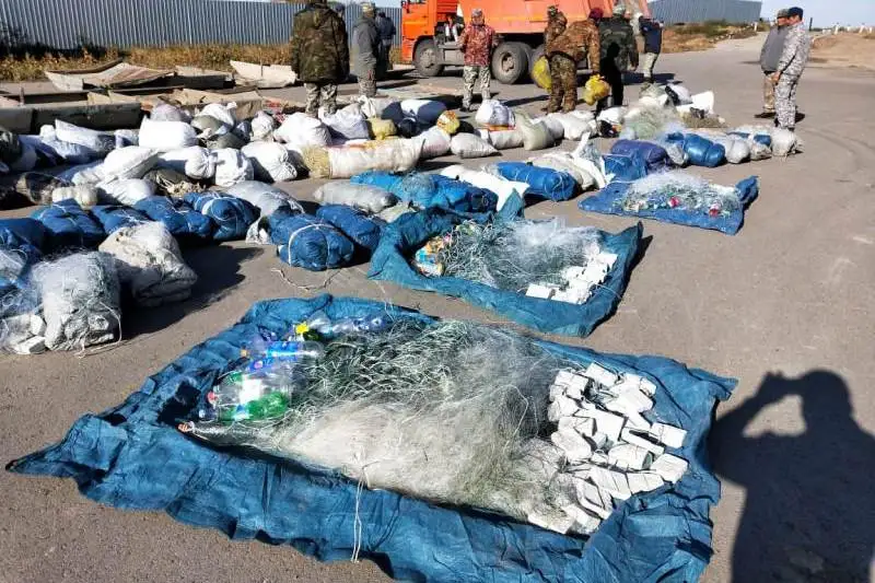 Около 1,5 тысячи браконьерских орудий лова уничтожили в Атырау