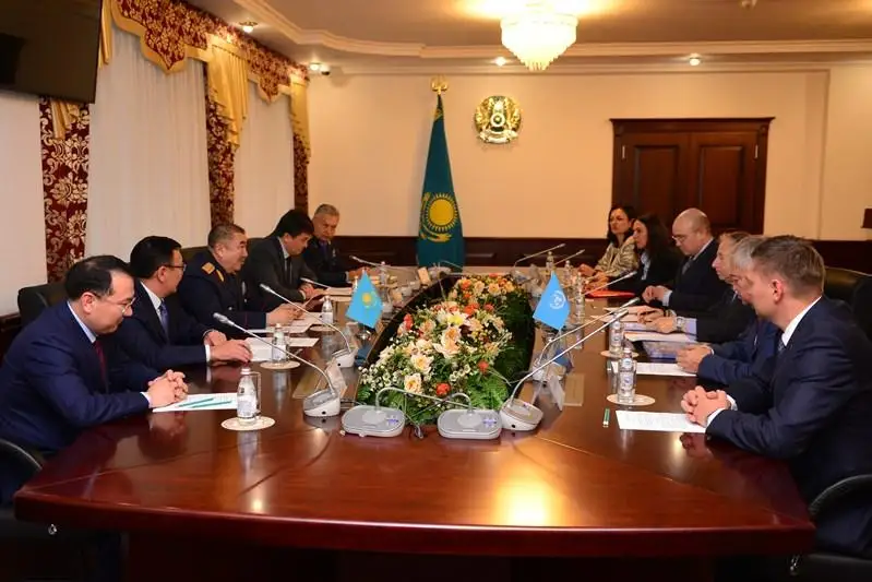 Дорожную безопасность обсудили глава МВД РК и  заместитель Генсека ООН