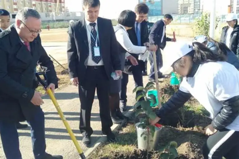 10 тысяч деревьев посадили актюбинские школьники