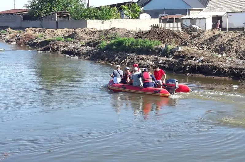 Уровень воды в Мактааральском районе снижается - ДЧС Туркестанской области