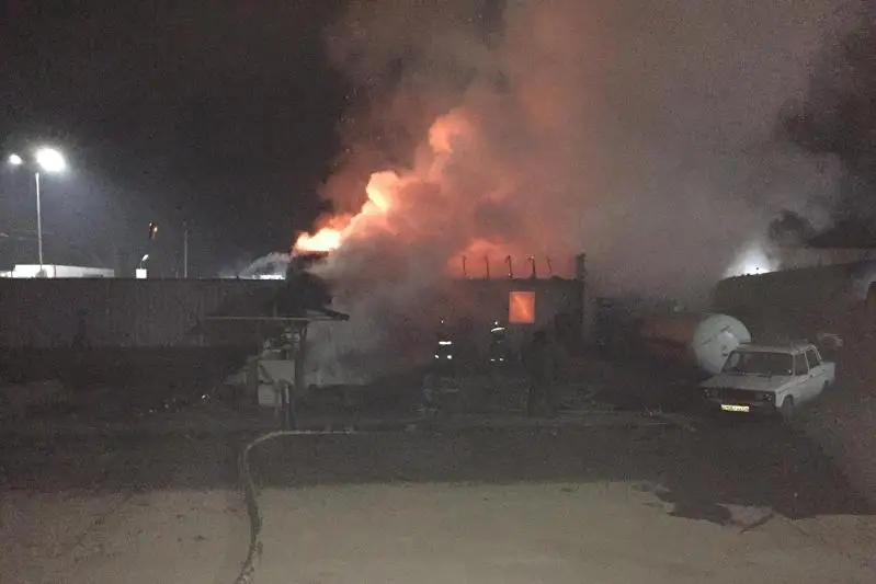 Газозаправочная станция горела в Жамбылской области