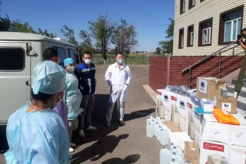 Концентраты кислорода доставила в больницу посёлка Жайрем компания «Казцинк»