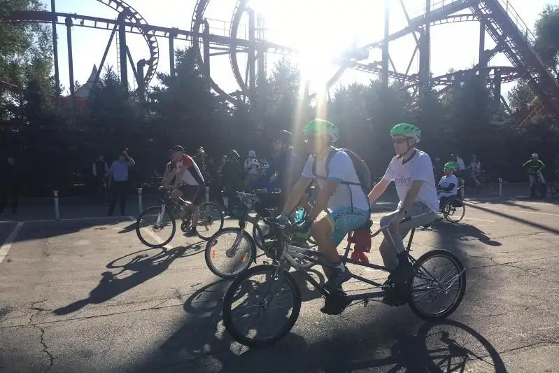 Незрячие веломарафонцы из Алматы отправились в Туркестан