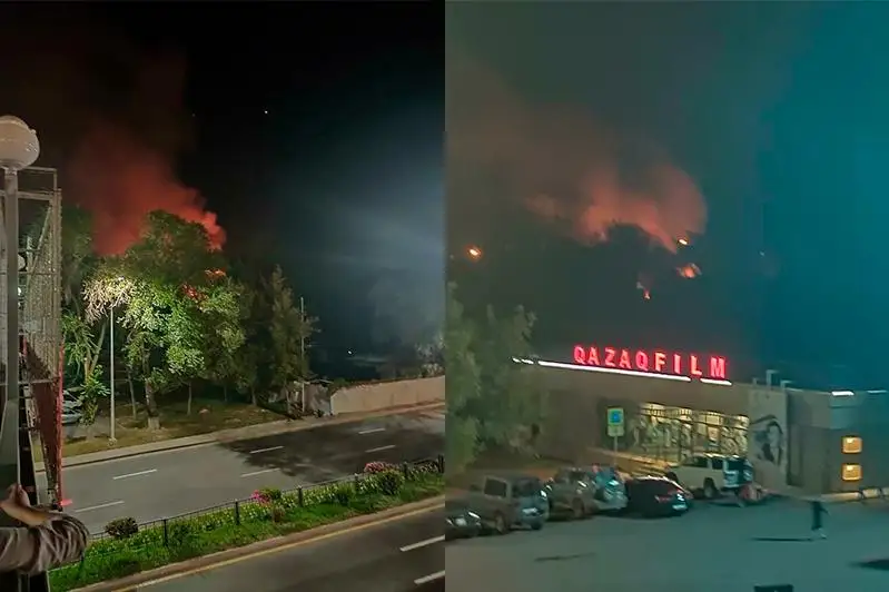 Пожар произошел в музее Казахфильма в Алматы