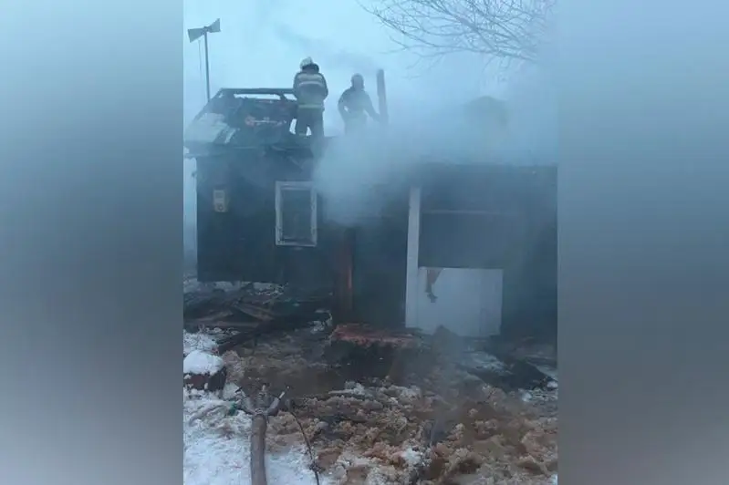 От гибели в огне спасли мужчину пожарные СКО