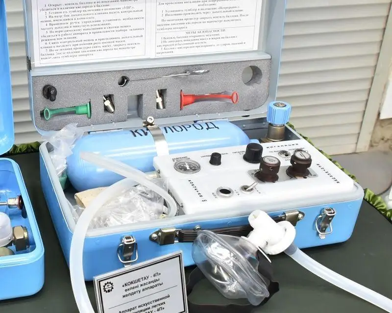 800 переносных аппаратов ИВЛ выпустило предприятие в Кокшетау