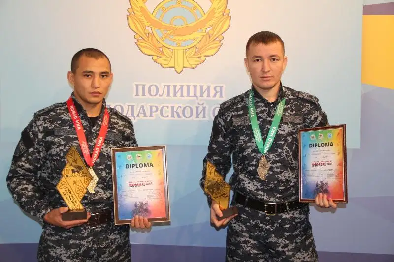 «Золото» и «серебро» чемпионата Азии NOMAD MMA выиграли павлодарские полицейские