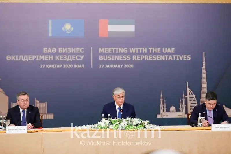 Президент РК призвал крупнейшие финансовые институты ОАЭ к сотрудничеству с МФЦА