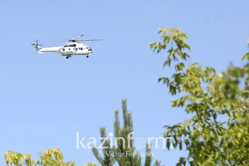 В Алматы полицейские возобновили патрулирование с вертолета