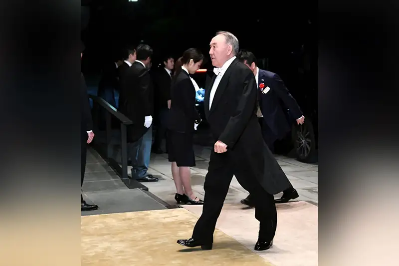 Опубликованы фотографии Елбасы на официальном приеме от имени императора Японии