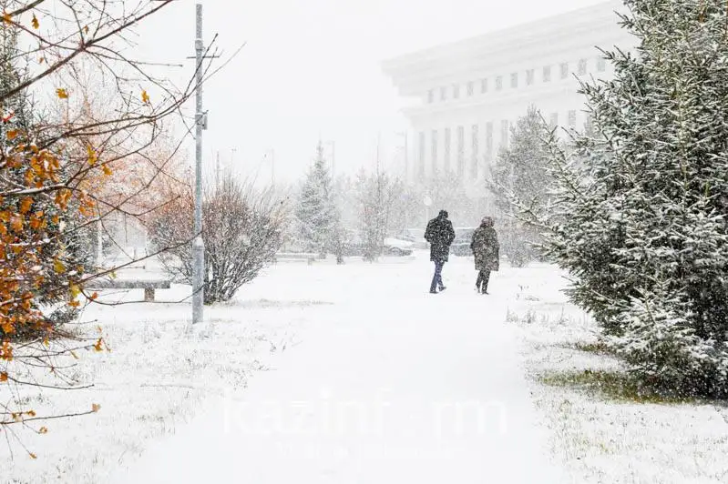 В Нур-Султане 19 ноября ожидаются снег и метель