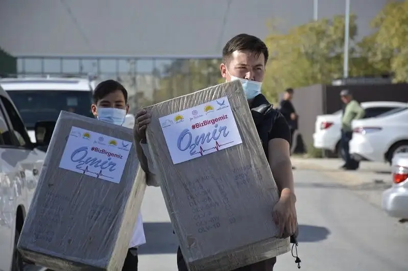 52 кислородных аппарата передали больницам Туркестанской области