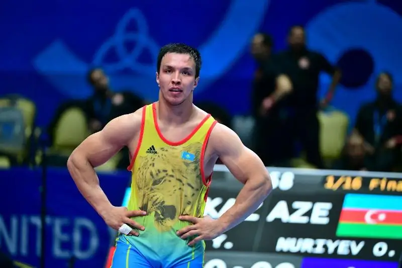 В третий раз стал чемпионом РК по греко-римской борьбе карагандинец Ерулан Искаков