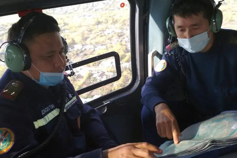 Состояние дамб и защитных валов в Карагандинской области осмотрели с воздуха