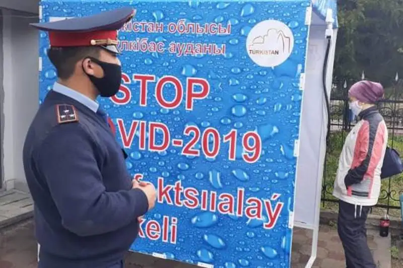 Дезинфицирующие аппараты устанавливают в Тюлькубасском районе Туркестанской области