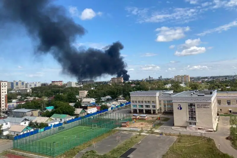 Пожар произошел в Нур-Султане