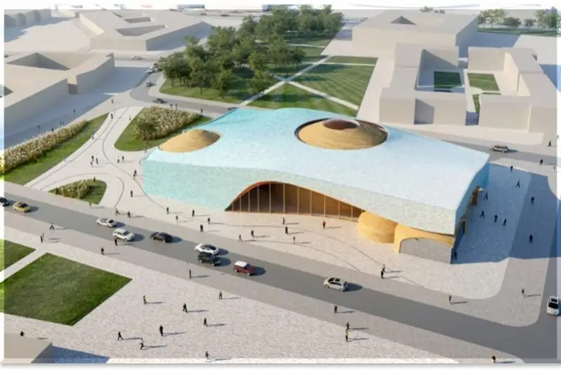 В Туркестане полным ходом идет строительство культурного центра «Ұлы дала елі»