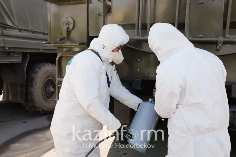 Военнослужащие помогут с дезинфекцией территорий и зданий в Караганде