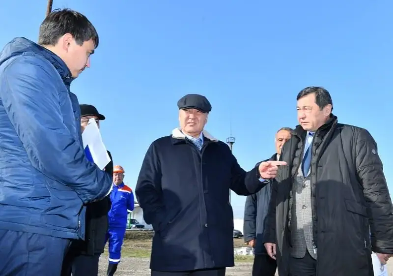 Умирзак Шукеев проинспектировал строительство газораспределительной станции в Туркестанской области