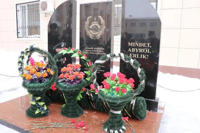 Обелиск погибшим полицейским открыли в Рудном