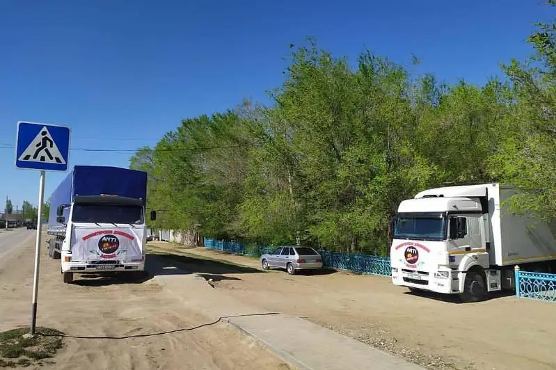 Актюбинцы выслали гуманитарную помощь для жителей Туркестанской области