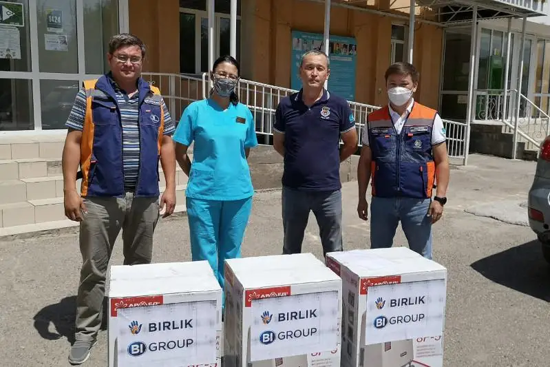 Толебийским больницам передали 16 кислородных концентраторов