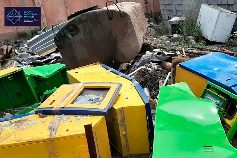 15 игровых автоматов отправили на металлолом в Алматинской области