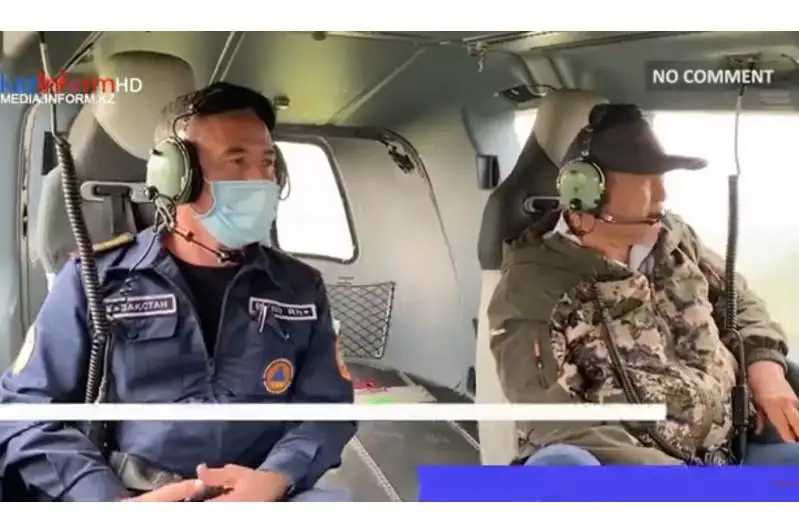 Умирзак Шукеев оценил ситуацию в Мактааральском районе с воздуха