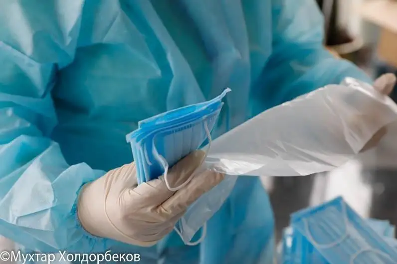 Сколько медицинских масок  в сутки производят в Казахстане