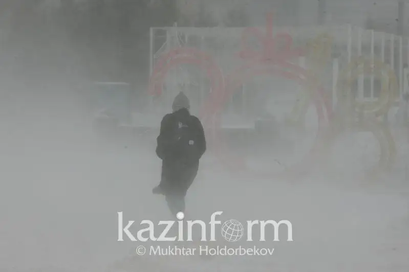 Метель и туман ожидаются в Казахстане 13 января