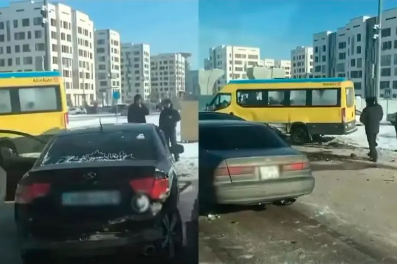 Массовое ДТП с участием пяти автомобилей произошло в Нур-Султане