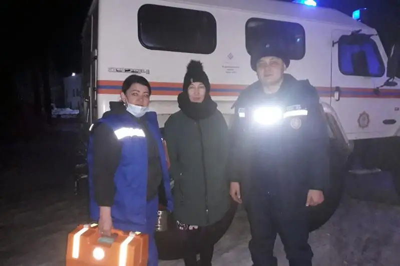 Акмолинские спасатели помогли вовремя доставить беременную в больницу