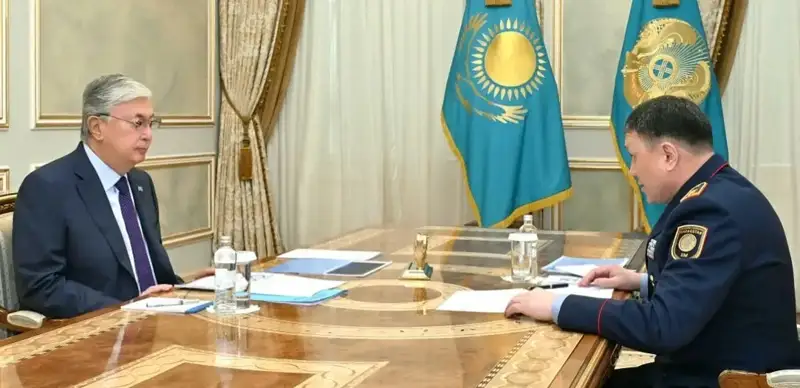 President Tokayev receives Minister of Internal Affairs Yerzhan Sadenov
