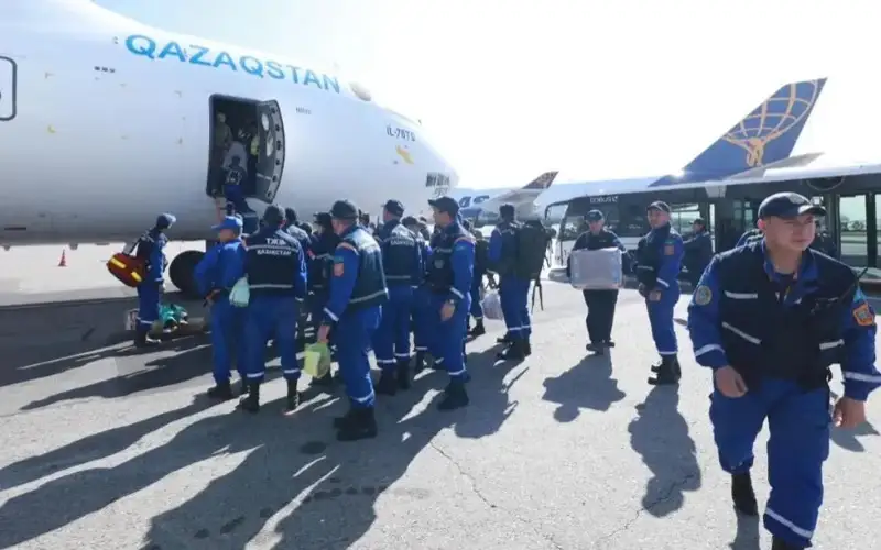 Қозоғистонлик қутқарувчилар Афғонистонга учиб кетишди